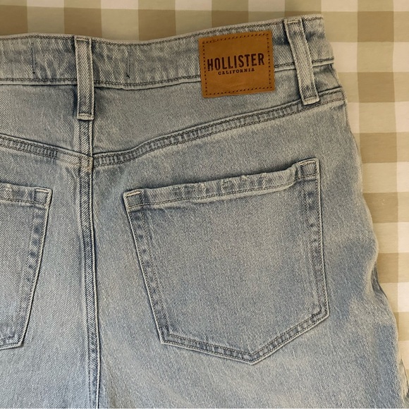 NWT Hollister Light Blue Vtg Stretch Ultra High Rise Dad Jeans Women’s Medium 6R - Picture 7 of 9
